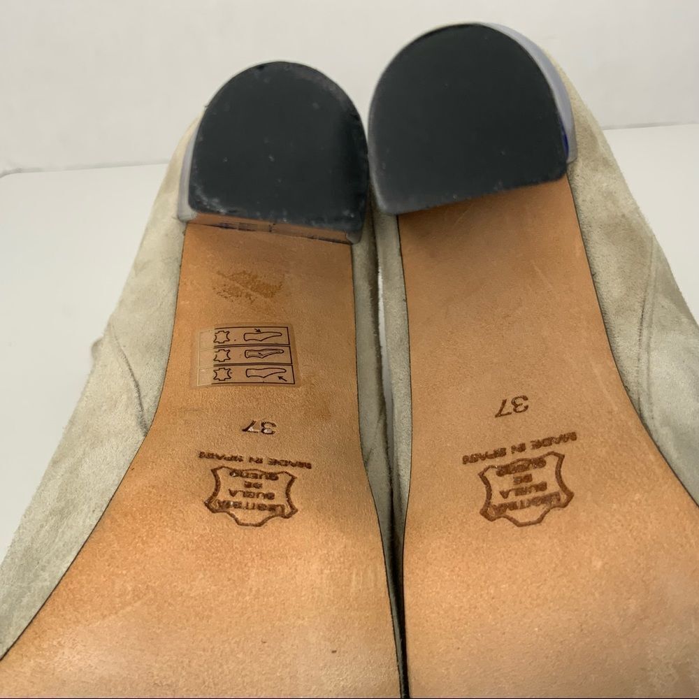 CARVEN high heel suede booties. - Picture 12 of 12